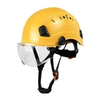 Каска с визором Helmet Visor, цвет желтый, стандарт EN397