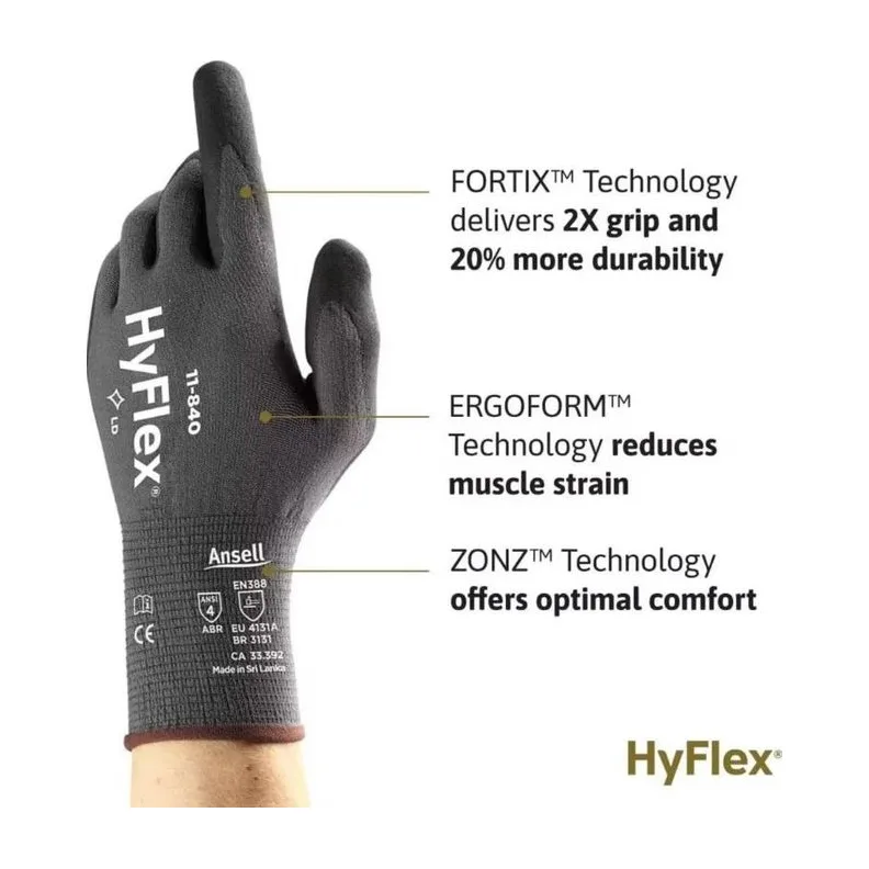Перчатки для электриков, HYFLEX 11-840