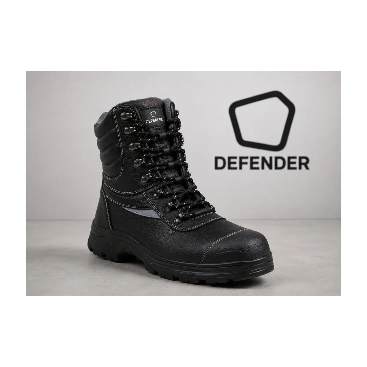 Ботинки летние с высокими берцами "Defender" с МП